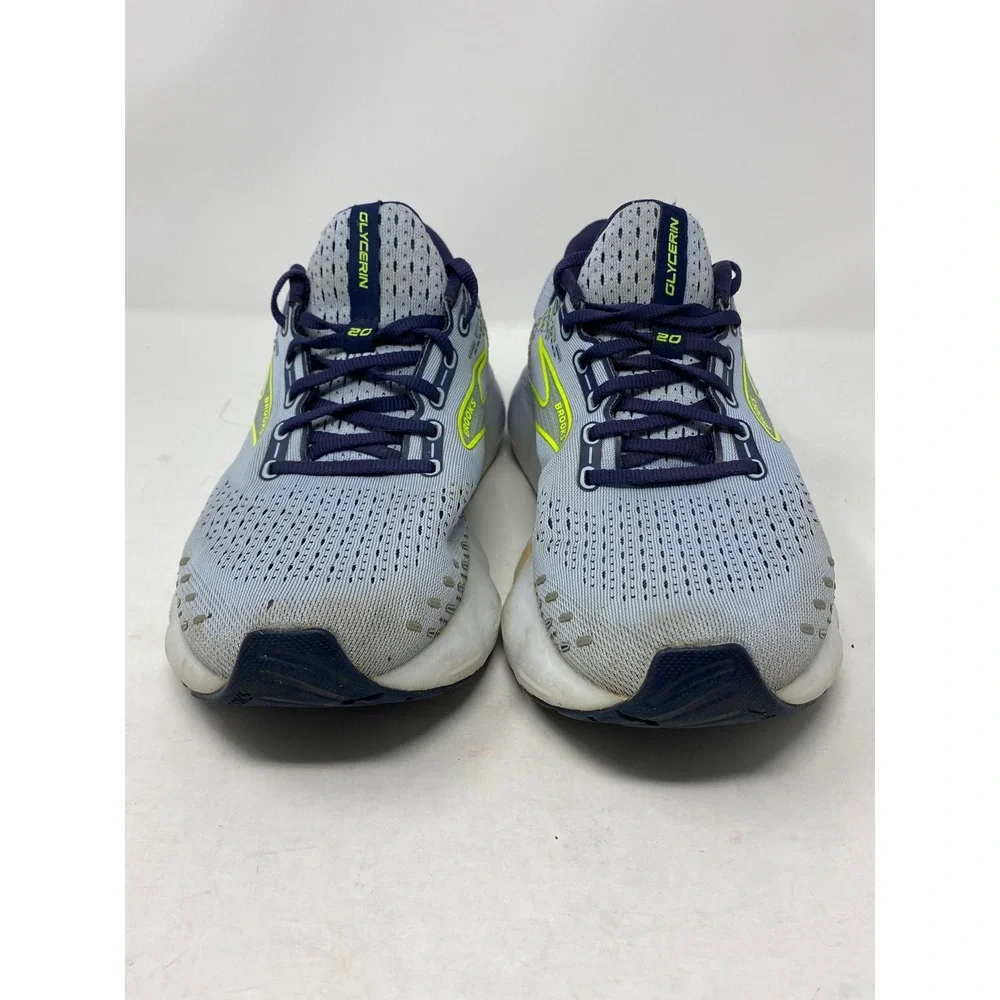Brooks Glycerin 20 Mens Running Shoes Blue Grey Yellow 1203691B416 Size 11
